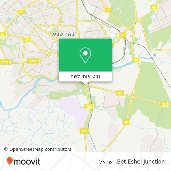 מפת Bet Eshel Junction
