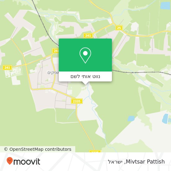 מפת Mivtsar Pattish