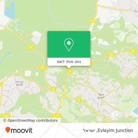 מפת Evlayim Junction