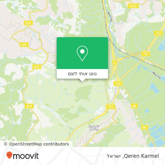 מפת Qeren Karmel