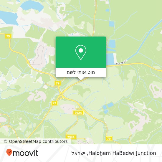 מפת Haloẖem HaBedwi Junction