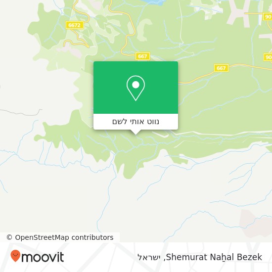 מפת Shemurat Naẖal Bezek