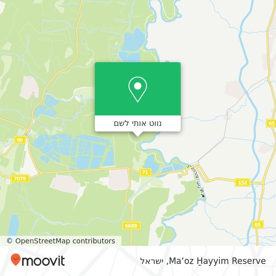 מפת Ma‘oz H̱ayyim Reserve