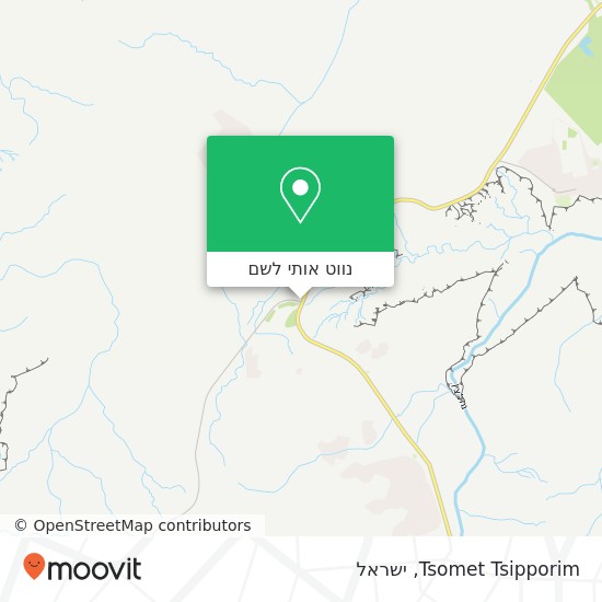 מפת Tsomet Tsipporim