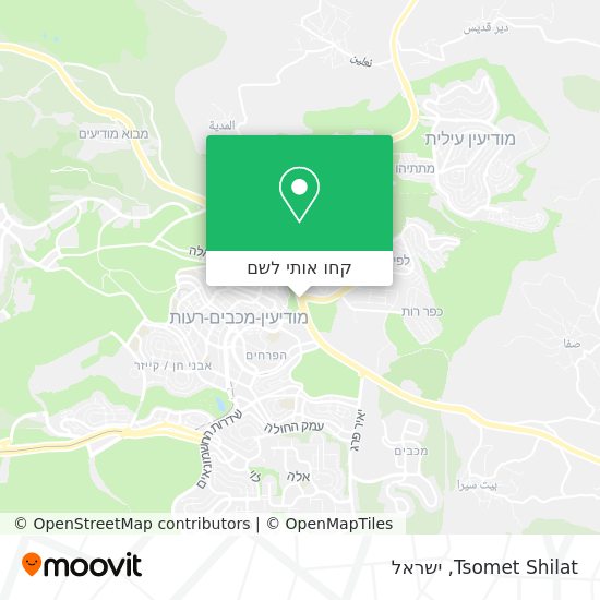 מפת Tsomet Shilat