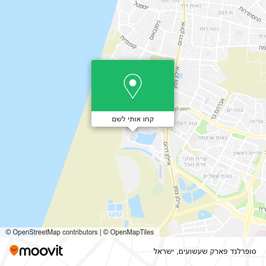 מפת סופרלנד פארק שעשועים