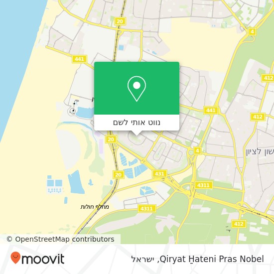מפת Qiryat H̱ateni Pras Nobel