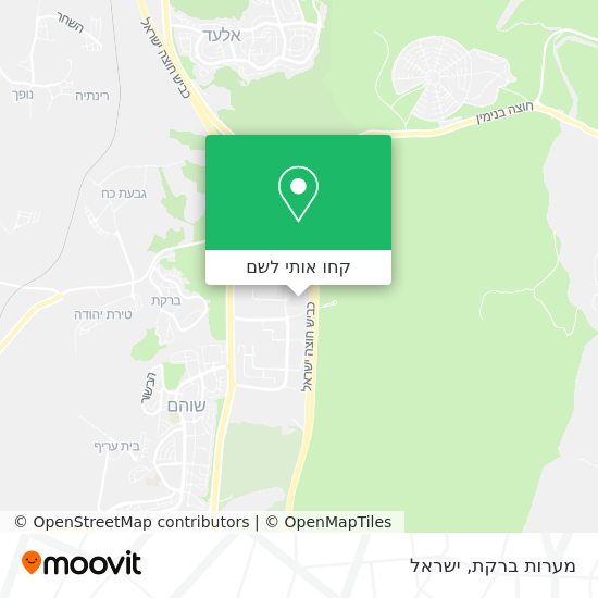 מפת מערות ברקת