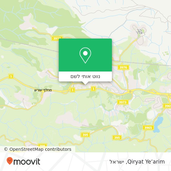 מפת Qiryat Ye‘arim