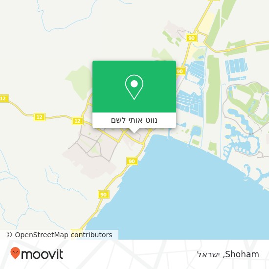 מפת Shoham