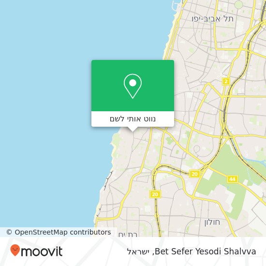 מפת Bet Sefer Yesodi Shalvva