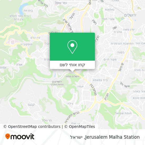 מפת Jerusalem Malha Station