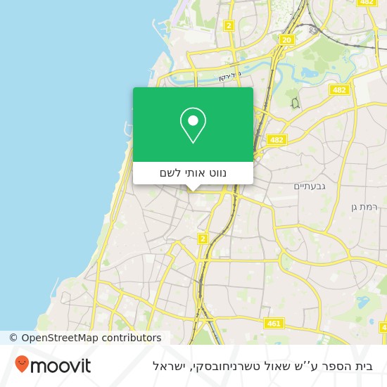 מפת בית הספר ע’’ש שאול טשרניחובסקי