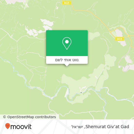 מפת Shemurat Giv’at Gad