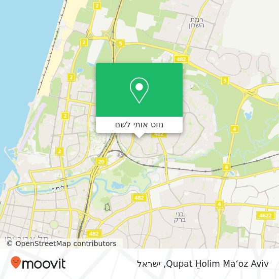 מפת Qupat H̱olim Ma‘oz Aviv