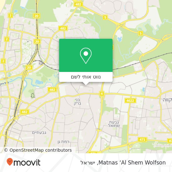 מפת Matnas ‘Al Shem Wolfson