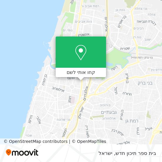 מפת בית ספר תיכון חדש