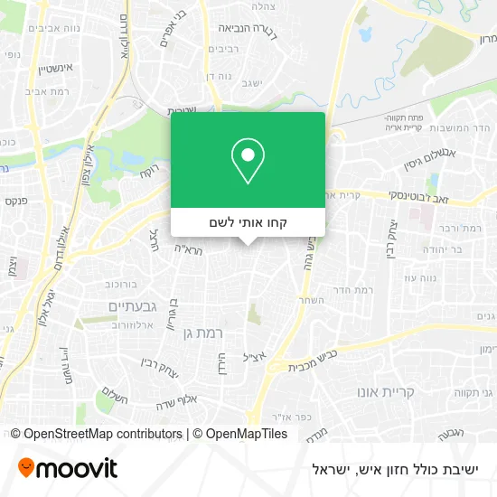 מפת ישיבת כולל חזון איש