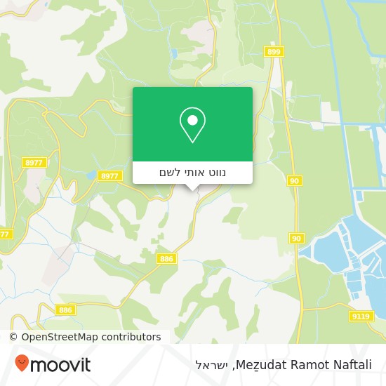 מפת Meẕudat Ramot Naftali