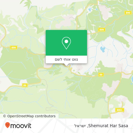 מפת Shemurat Har Sasa