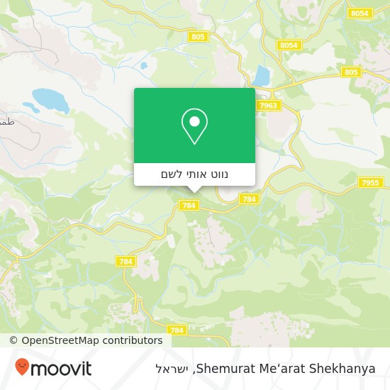 מפת Shemurat Me‘arat Shekhanya