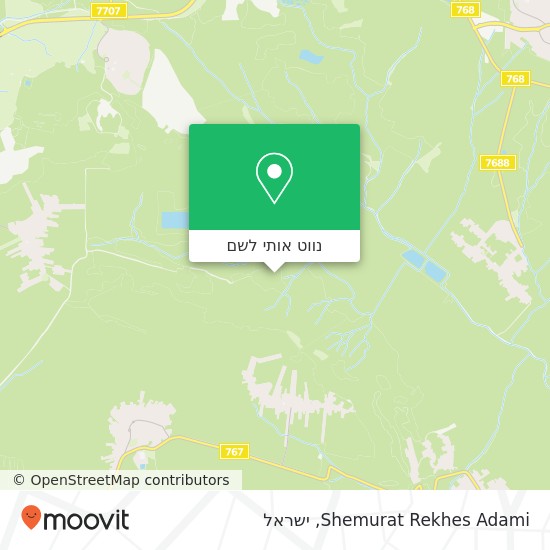 מפת Shemurat Rekhes Adami