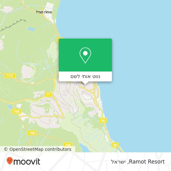מפת Ramot Resort
