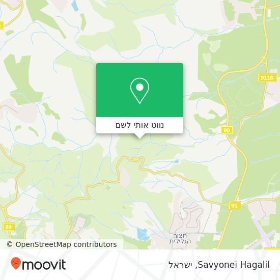 מפת Savyonei Hagalil