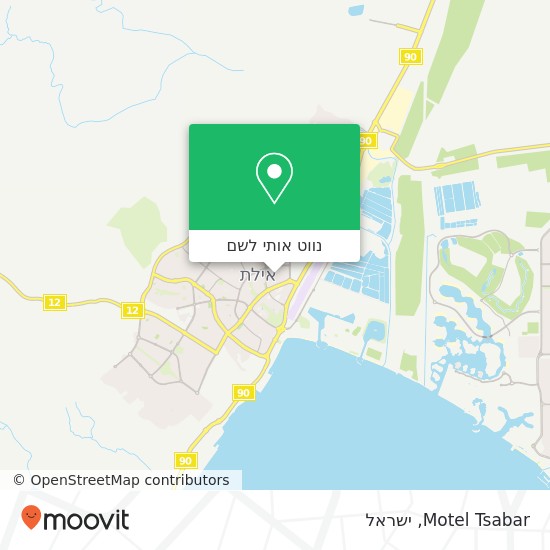 מפת Motel Tsabar