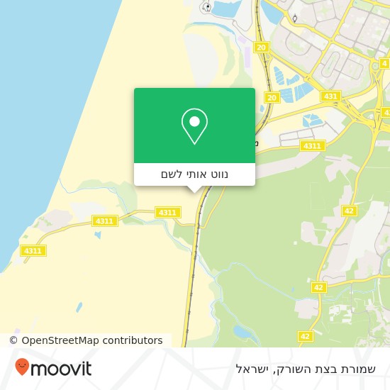 מפת שמורת בצת השורק