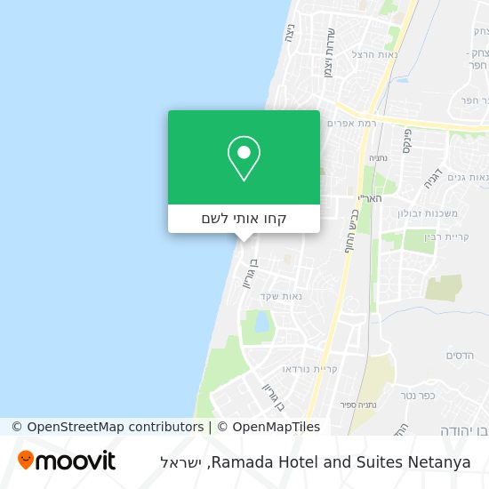 מפת Ramada Hotel and Suites Netanya