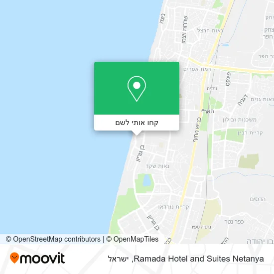 מפת Ramada Hotel and Suites Netanya