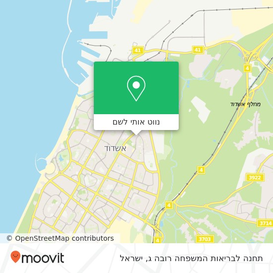 מפת תחנה לבריאות המשפחה רובה ג