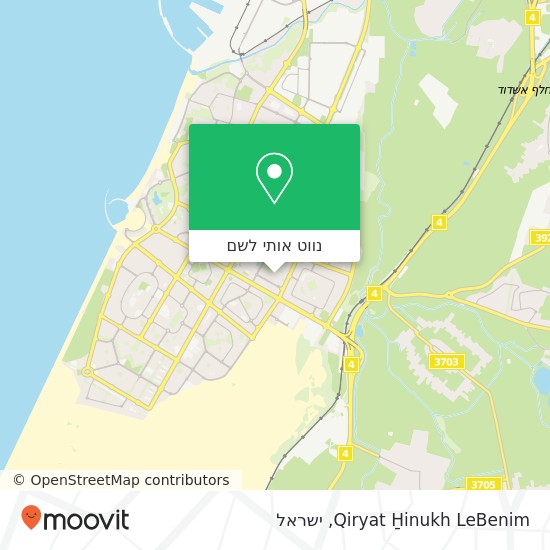 מפת Qiryat H̱inukh LeBenim