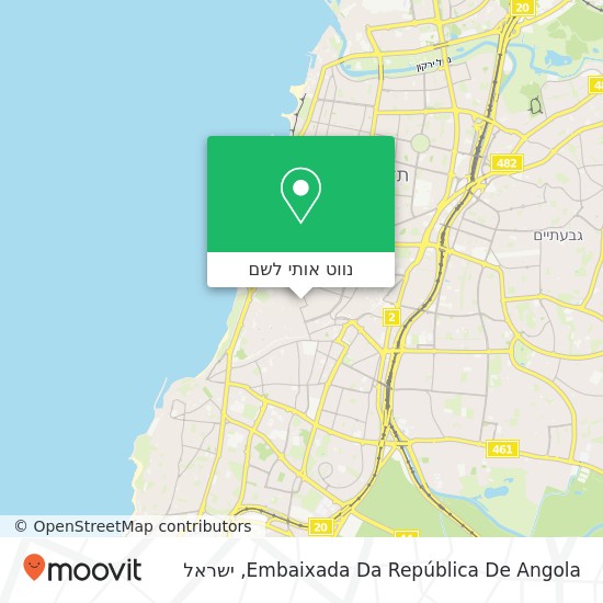 מפת Embaixada Da República De Angola