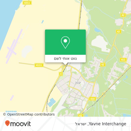 מפת Yavne Interchange