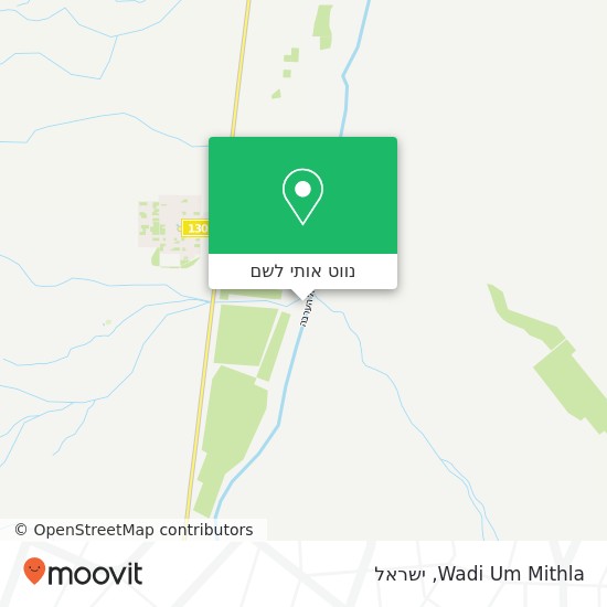 מפת Wadi Um Mithla