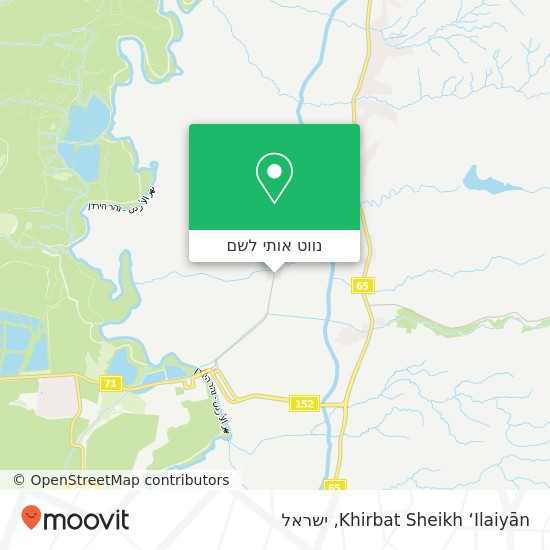 מפת Khirbat Sheikh ‘Ilaiyān