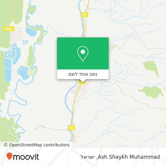 מפת Ash Shaykh Muhammad