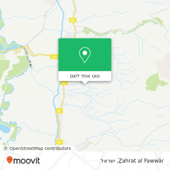 מפת Z̧ahrat al Fawwār