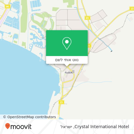 מפת Crystal International Hotel