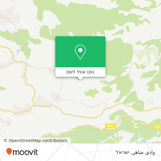 מפת وادي ضاهر