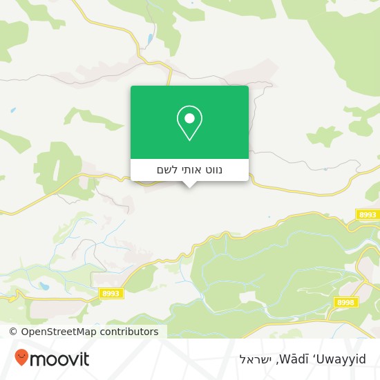 מפת Wādī ‘Uwayyid