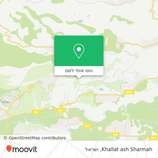 מפת Khallat ash Sharmah