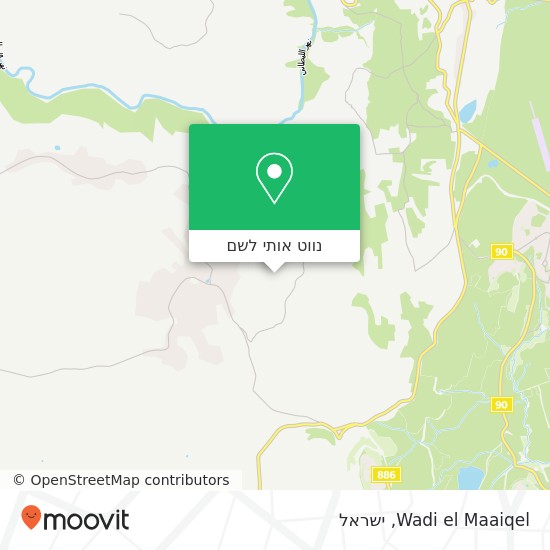 מפת Wadi el Maaiqel