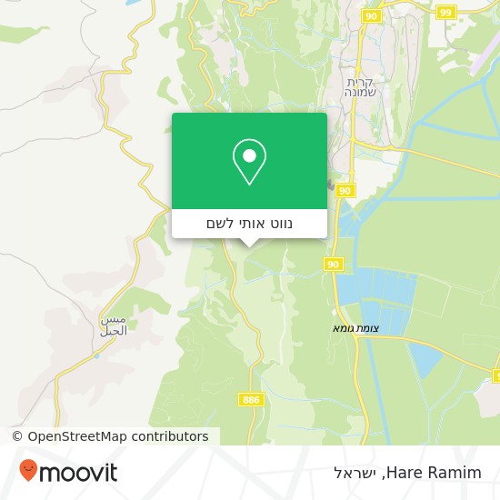 מפת Hare Ramim