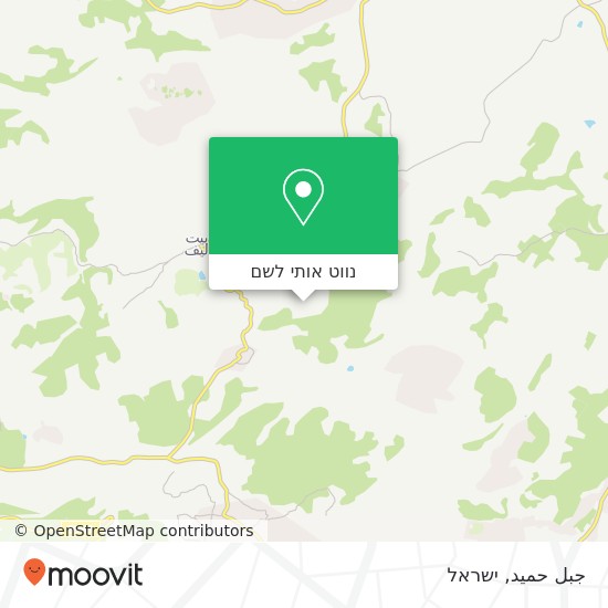 מפת جبل حميد