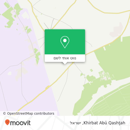 מפת Khirbat Abū Qashţah