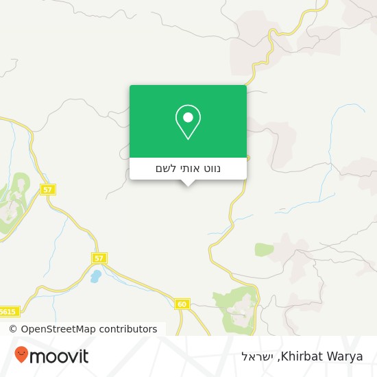 מפת Khirbat Warya