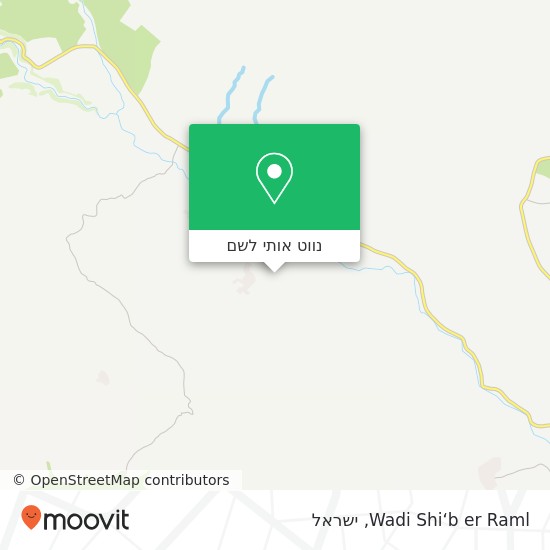 מפת Wadi Shi‘b er Raml